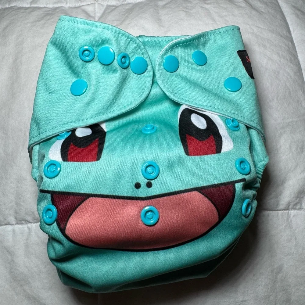 Squishy Tushie Squirtle ( Limited edition) Pocket Cloth Diaper